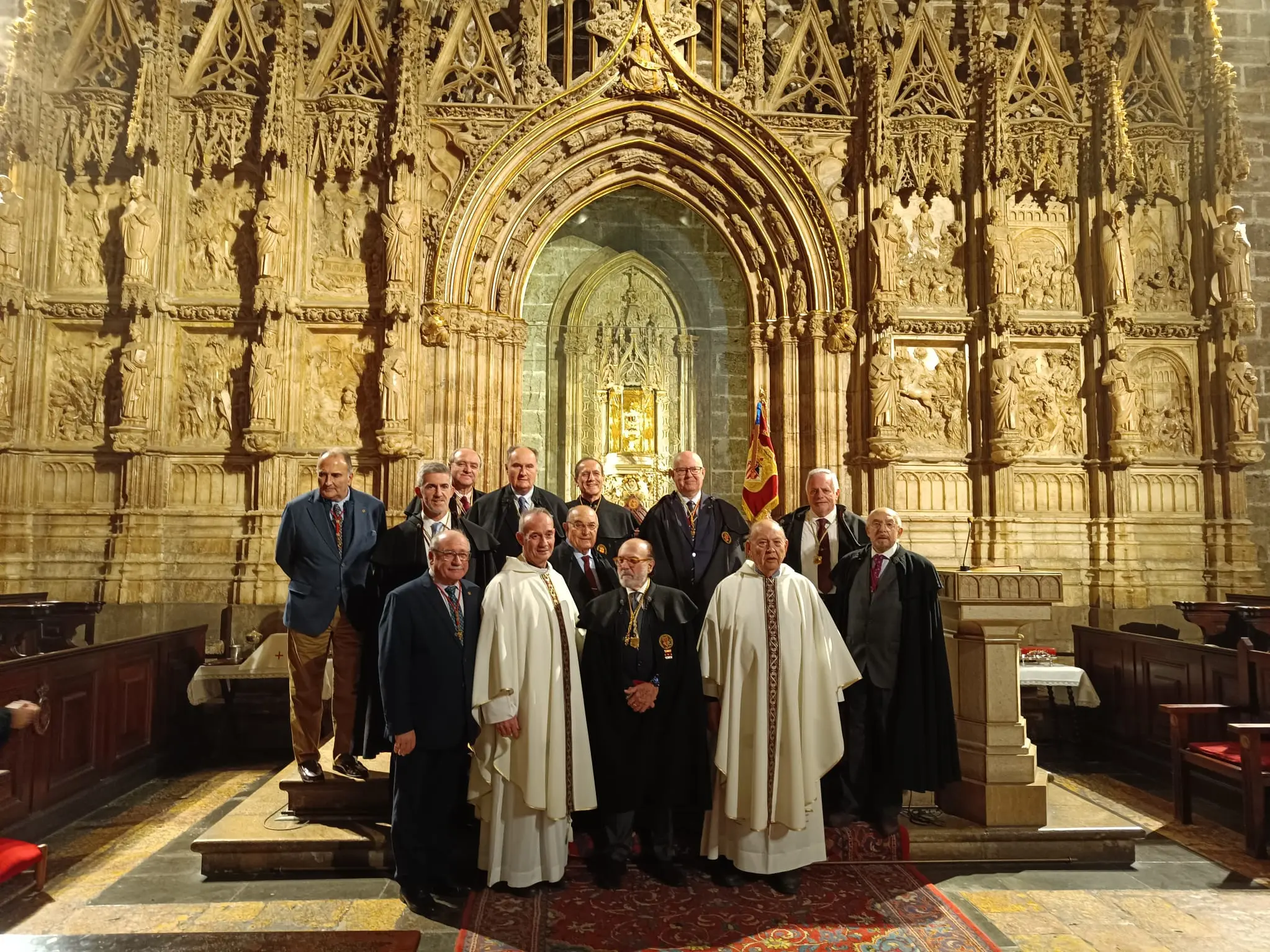 Peregrinación a la capilla Santo Cáliz de la Orden de la Capa Española de Valencia.