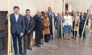 La Cofradía del Santo Cáliz en la procesión de las Palmas en Elche